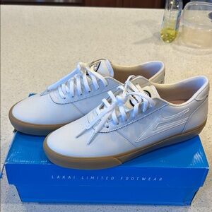 Lakai | Manchester Mens Size 10.5. white leather